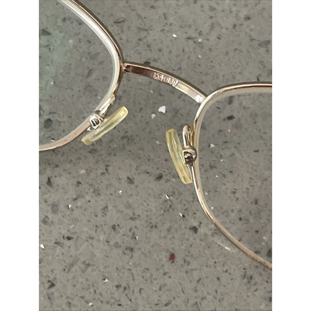 Marchon Tres Jolie Eyeglasses Frames ONLY 110 662 Gold Full Rim Oval 54-17-130